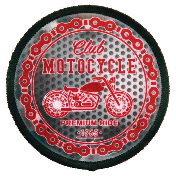 Sublimation Patches With Black Embroidered Edge - Image 2