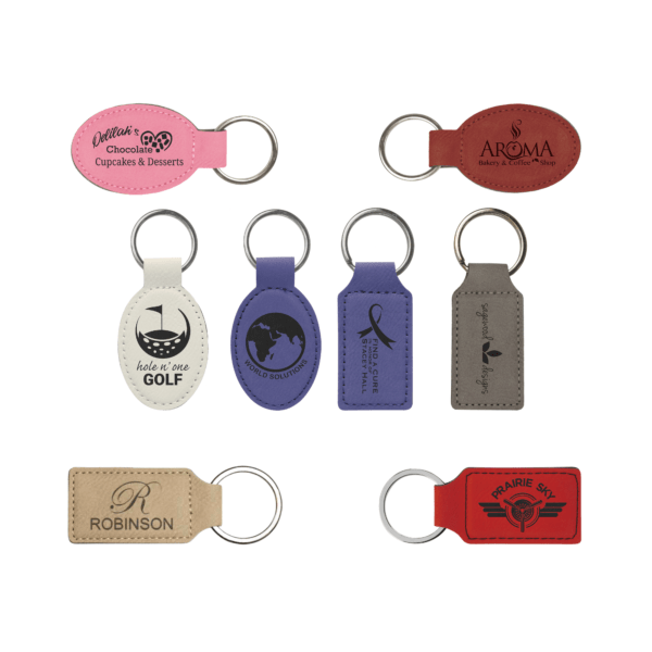 Leatherette Keychains