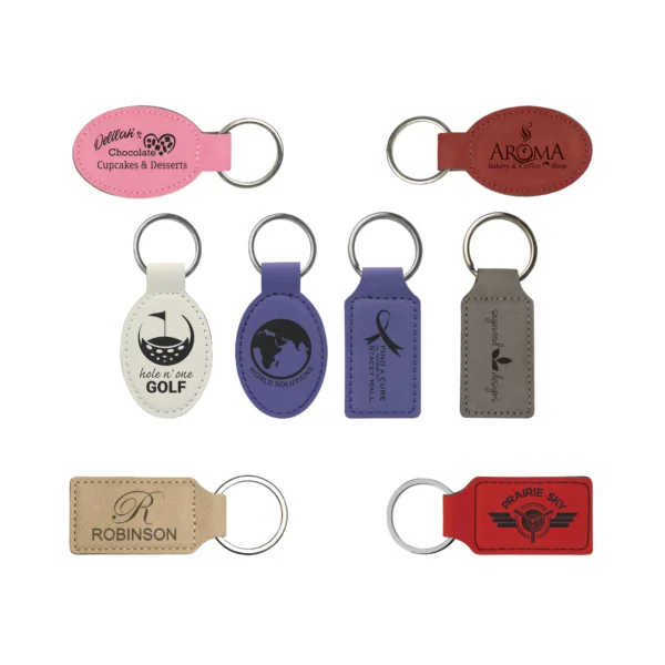 Leatherette Keychains