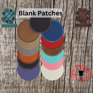 Large Circle Leatherette Patch Blank 3"