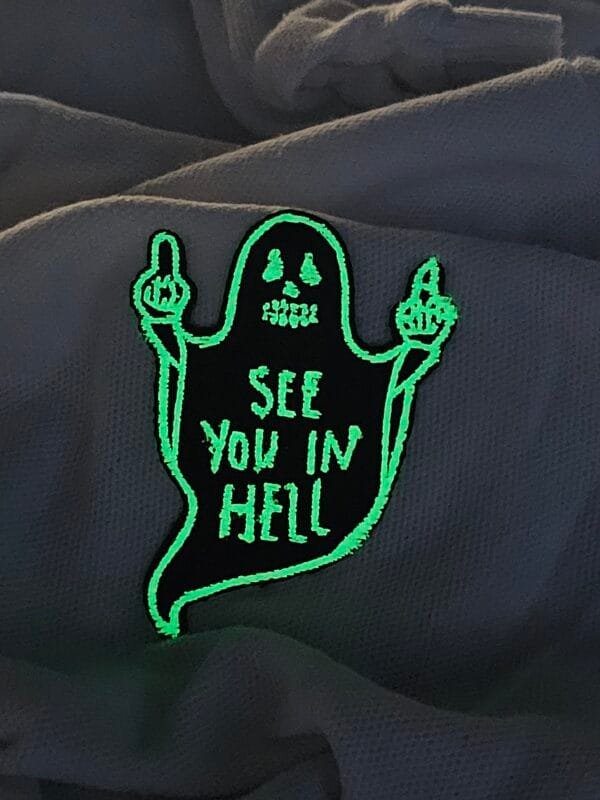 See You In Hell Ghost Patch (Embroidered) - Image 3