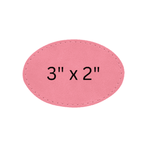 Small Oval Leatherette Patches Sticky Adhesive