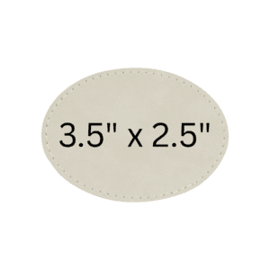 Large Oval Leatherette Patches Sticky Adhesive