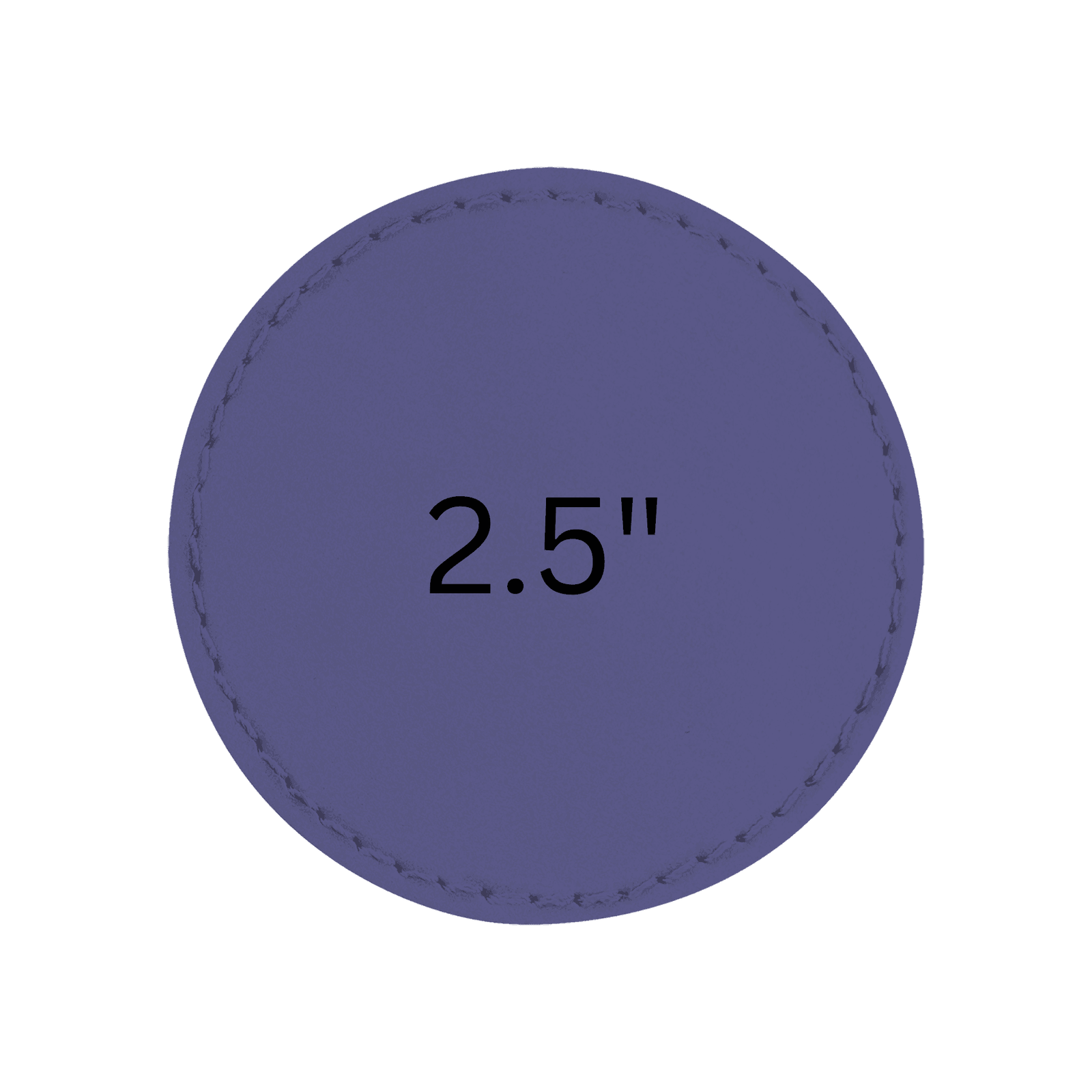 Small Circle Leatherette Patches Sticky Adhesive