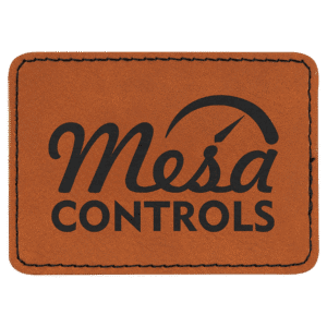 3 1/2" x 2 1/2" Rectangle Rawhide Laserable Leatherette Patch with Adhesive